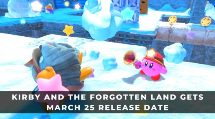 KIRBY AND FORGOTTENLAND RECEIVES A MARCH 25 RELEASE DATED