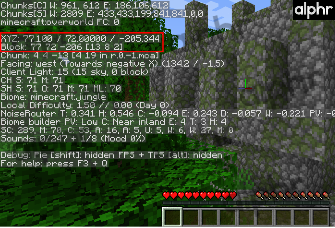 Showing Coordinates in Minecraft - On All Platforms