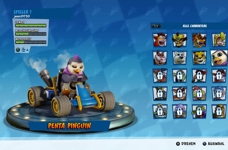 Crash Team Racing Nitro-Fueled: Unlock Penta Penguin - Cheat Code Archives ...