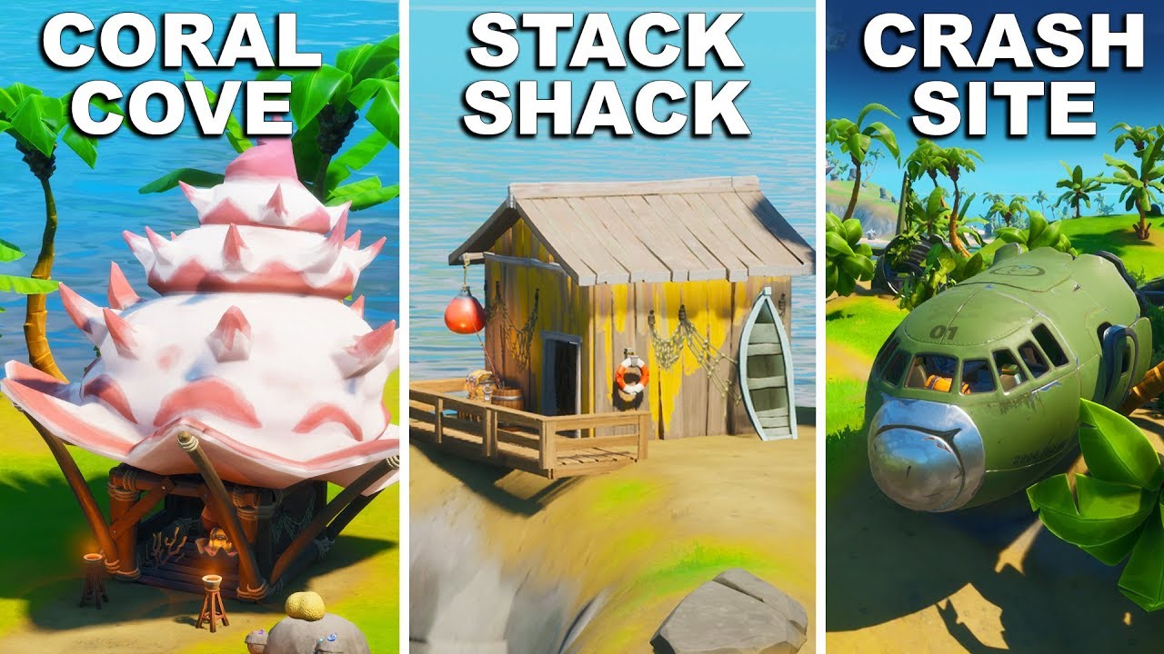 Fortnite Locations How To Visit Coral Cove Farming Shack And
