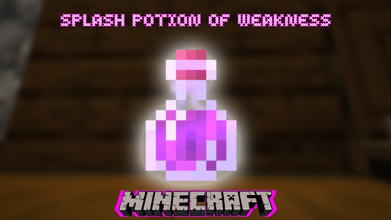 Making The Splash Potion of Weakness in Minecraft