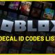 Roblox Decals Codes List (September 2022)